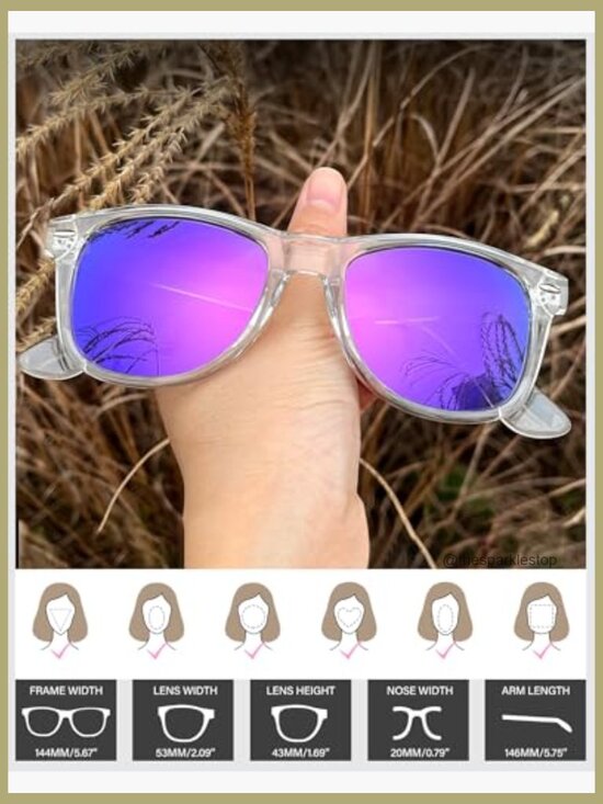 Polarized UV Protection Square Sunglasses 3 Pack Unisex main image 5